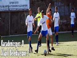 KARADENİZSPOR : 0 ALAPLI BELEDİYESPOR: 1