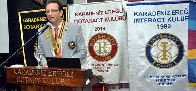 EREĞLİ ROTARY KULÜP’TE MERT ÖZTÜRK DÖNEMİ BAŞLADI