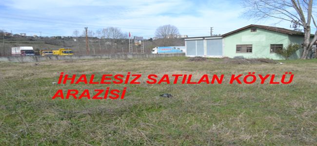 İHALESİZ SATIŞTA MUHTARIN BİRİ SATTI, BİRİ ALDI