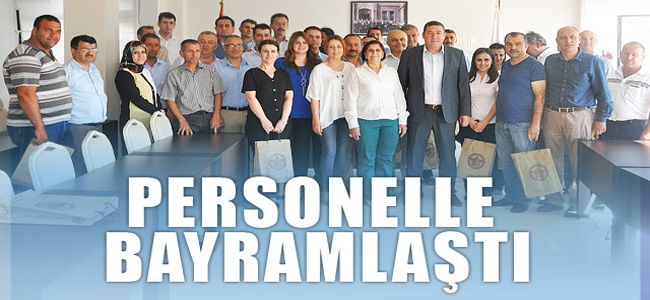 BAŞKAN TEKİN, PERSONELLE BAYRAMLAŞTI