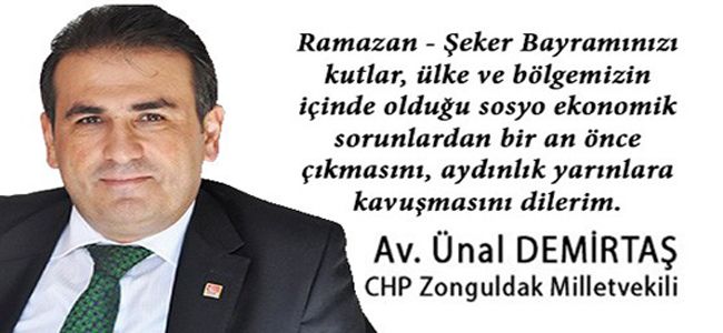 ÜNAL DEMİRTAŞ RAMAZAN BAYRAMINI KUTLADI