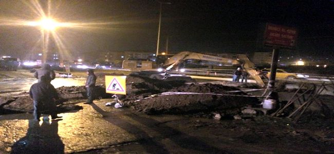 GECE ÇALIŞILDI, SU HATLARI YENİLEMESİ TAMAMLANDI