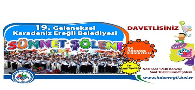 KDZ. EREĞLİ BELEDİYESİNDEN GELENEKSEL SÜNNET ŞÖLENİ