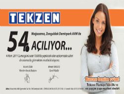 TEKZEN,  54. MAĞAZASINI DEMİRPARK AVM DE AÇACAK